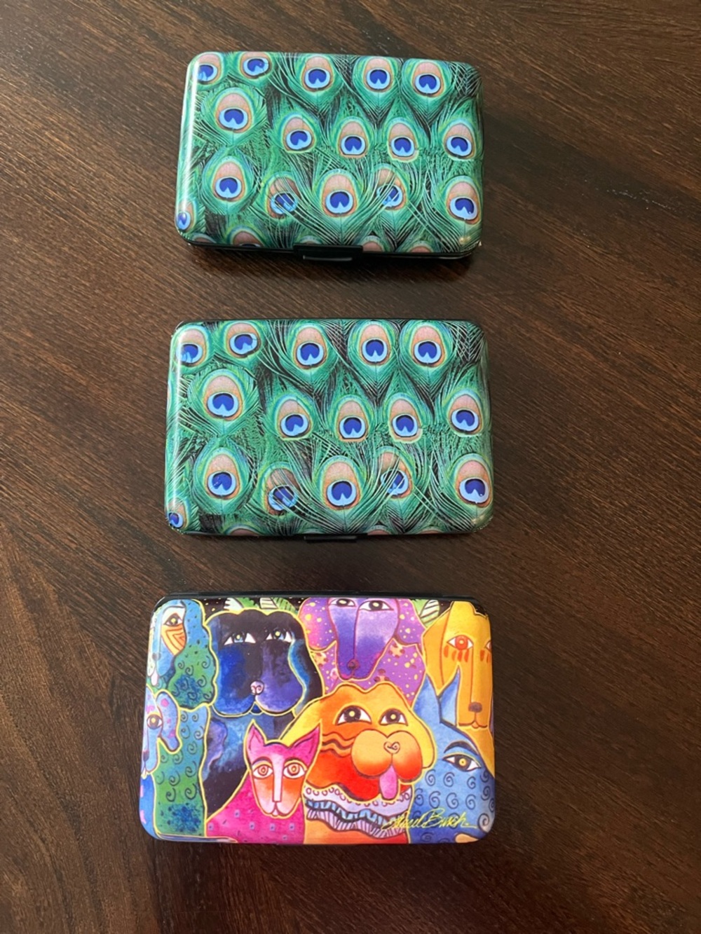 Monarque Laurel Burch Armored Wallet - Cocoa Cats or Burch Dogs
